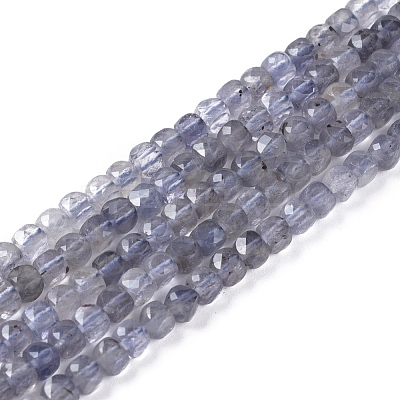 Natural Iolite/Cordierite/Dichroite Beads Strands G-L537-027-1
