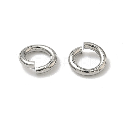 Tarnish Resistant 304 Stainless Steel Open Jump Rings X-STAS-R065-42-1