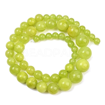 Natural Green Jade Graduated Beads Strands GG-CBA2AE1-A06-D-1