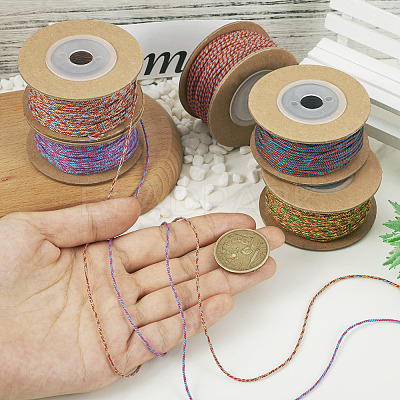 5 Rolls 5 Colors Cotton Cord OCOR-TA0001-48-1