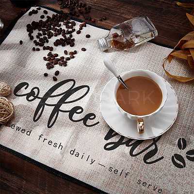 Coffee Theme Diablement Fort Cup Mats AJEW-WH0201-001-1