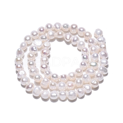 Natural Cultured Freshwater Pearl Beads Strands PEAR-N014-05L-1