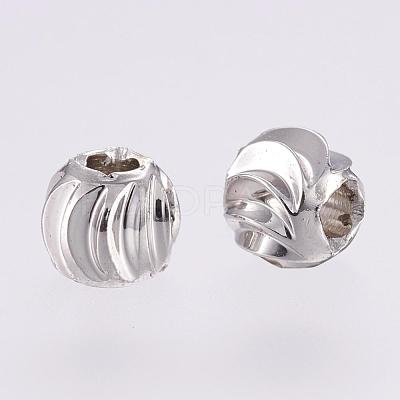 Brass Spacer Beads KK-G312-01P-4mm-P-1