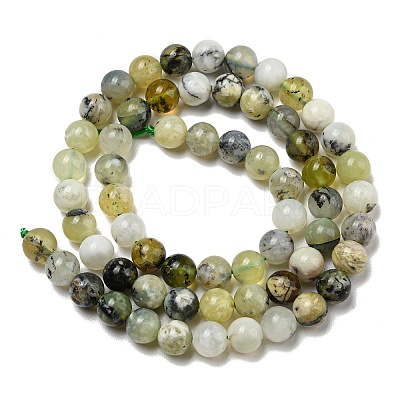 Natural Green Opal Beads Strands G-R494-A11-02-1