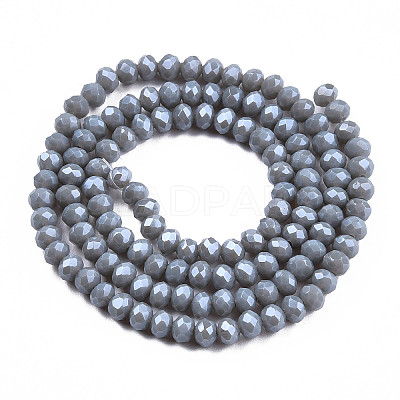 Electroplate Glass Beads Strands EGLA-A034-P1mm-A16-1