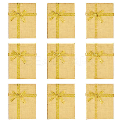 Rectangle Paper Jewelry Set Storage Boxes with Bowknot X1-CON-TAC0014-04F-1