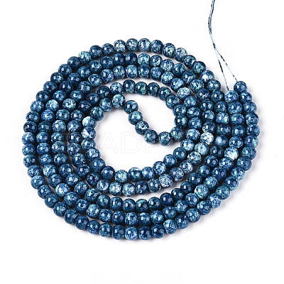 Baking Paint Glass Beads Strands DGLA-N016-4mm-10-1