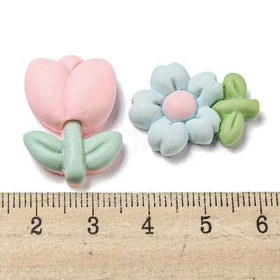 Opaque Resin Decoden Cabochons RESI-F052-A02-1