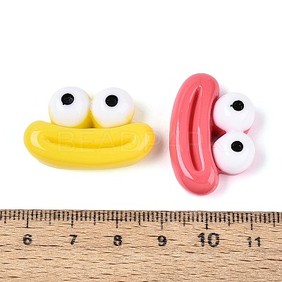 Opaque Resin Decoden Cabochons RESI-N051-15-1