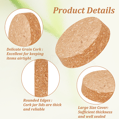 Wood Cork Stopper LS-AJEW-WH0473-09-1