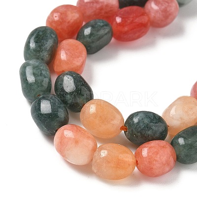 Dyed Natural Malaysia Jade Beads Strands G-P528-I08-01-1