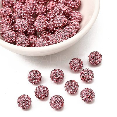 Polymer Clay Rhinestone Beads RB-H284-8MM-209-1