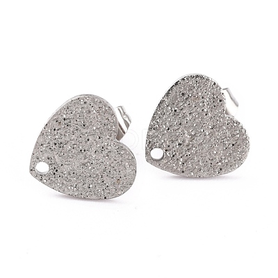 Non-Tarnish 304 Stainless Steel Stud Earring Findings EJEW-O104-14P-1