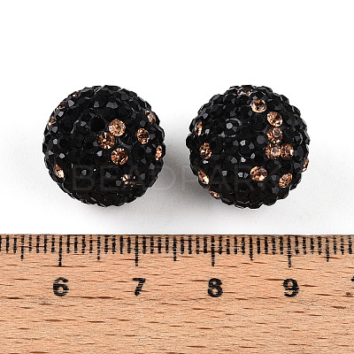 Polymer Clay Pave Rhinestone Beads RB-T018-01I-1