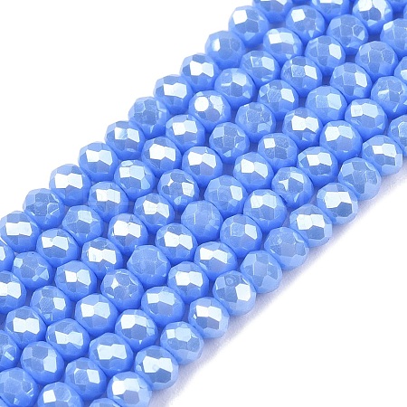 Electroplate Glass Beads Strands EGLA-A044-P2mm-A17-1
