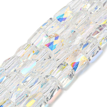 Electroplate Glass Beads Strands EGLA-C003-01-1
