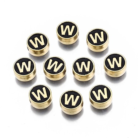 Alloy Enamel Beads ENAM-N052-006-02W-RS-1