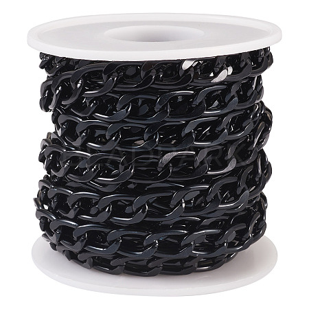 Oval Oxidation Aluminum Curb Chains CHA-TA0001-13-1