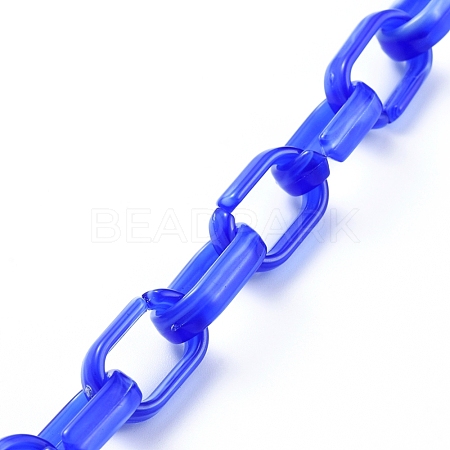 Handmade Acrylic Cable Chains AJEW-JB00535-02-1