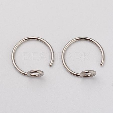 Tarnish Resistant 316L Surgical Stainless Steel Earring Hooks STAS-G229-04P-1