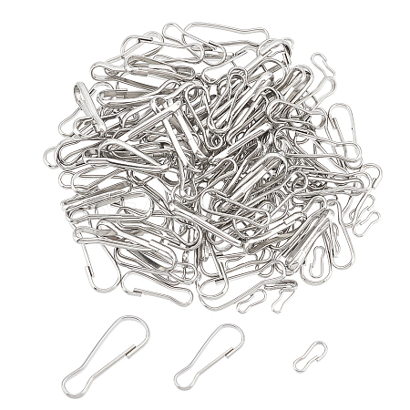 Unicraftale 150Pcs 3 Style 201 Stainless Steel Keychain Clasps Findings STAS-UN0035-54-1