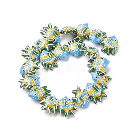 Handmade Porcelain Beads PORC-G002-54K-1