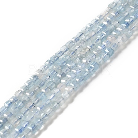Natural Aquamarine Beads Strands G-D467-A10-1