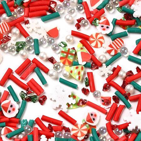 Christmas Theme Handmade Polymer Clay Cabochons CLAY-Q004-06A-1