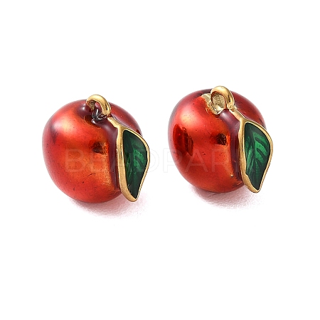 304 Stainless Steel Enamel Charms STAS-B100-06G-12-1
