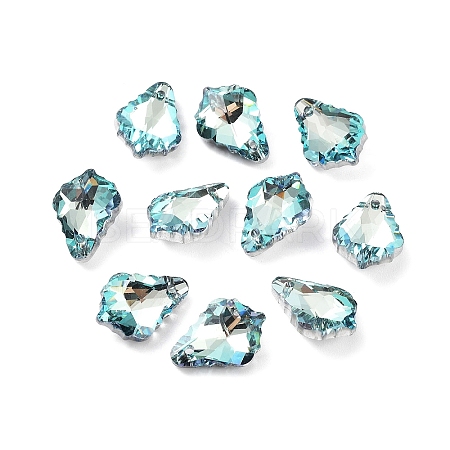 AB Color Plated Electroplate Glass Pendants EGLA-O003-06C-06-1