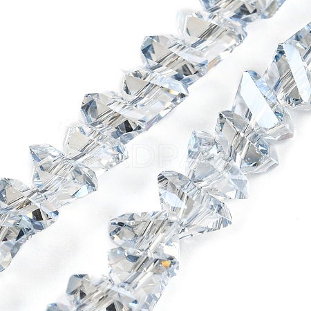 Electroplate Transparent Glass Beads Strands X1-EGLA-P052-02A-PL01-1