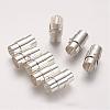 Brass Locking Tube Magnetic Clasps KK-Q089-S-1