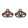 Tibetan Style Alloy Charms TIBEP-36884-R-NR-1