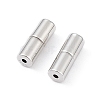 Anti-Tarnish Rhodium Plated 925 Sterling Silver Screw Clasps STER-K173-08P-1