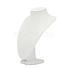 MDF Covered with PU Leather Bust Shaped Necklace Display Stands ODIS-S015-02A-2