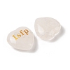 Natural Quartz Crystal Heart Engraving MBTI Figurines Statues for Home Office Desk Decorations G-K353-05D-2