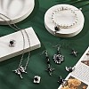 16Pcs 8 Style Rack Plating Alloy Glass Pendants FIND-SC0005-03-4