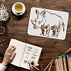 Plastic Reusable Drawing Painting Stencils Templates DIY-WH0202-302-3