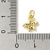 Brass Micro Pave Cubic Zirconia Charms KK-M283-22B-01-3