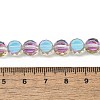 Electroplate Glass Beads Strands EGLA-L045-G-HR01-4
