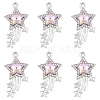 10Pcs Glass Pendants GLAA-YW0004-64B-02-1
