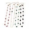 Nuggets Natural Gemstone Beaded Necklaces NJEW-JN03188-1