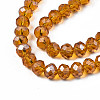 Electroplate Glass Beads Strands EGLA-A034-T8mm-B-4