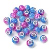 Two Tone Glass European Beads GPDL-K003-01D-1
