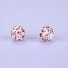 Printed Round Silicone Focal Beads SI-JX0056A-213-1