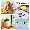 DELORIGIN 12Pcs 2 Colors Cat Shape Plastic Kitchen Food Bag Clips AJEW-DR0001-28-6