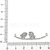 Tibetan Style Alloy Connector Charms AL-CBA1187-04AS-3