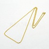 Unisex Casual Style 304 Stainless Steel Cable Chain Necklaces STAS-O037-45G-2