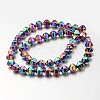 Electroplate Non-magnetic Synthetic Hematite Bead Strands G-F300-29B-02-2