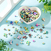 360Pcs 12 Styles Baking Paint Synthetic Turquoise Beads G-TA0003-32-5